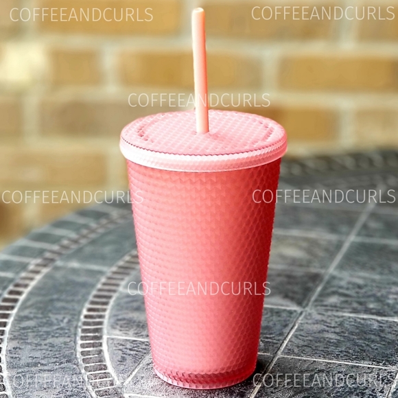 Starbucks Pink Lemonade Soft Touch Studded Grande 16oz NWT - Picture 6 of 7